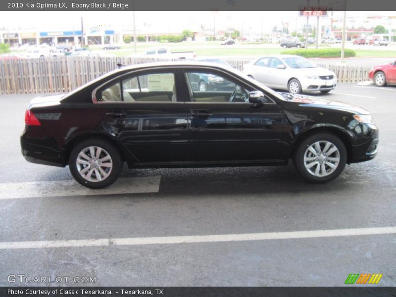 Ebony Black / Beige 2010 Kia Optima LX