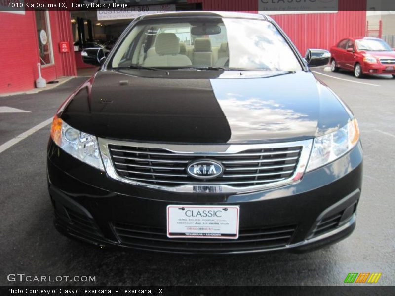 Ebony Black / Beige 2010 Kia Optima LX