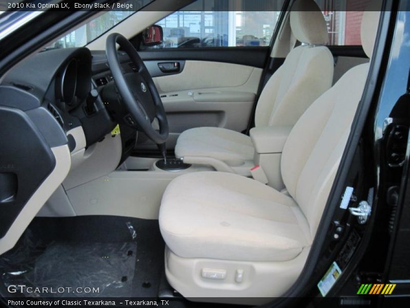 Ebony Black / Beige 2010 Kia Optima LX