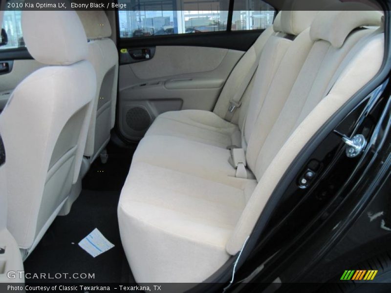 Ebony Black / Beige 2010 Kia Optima LX