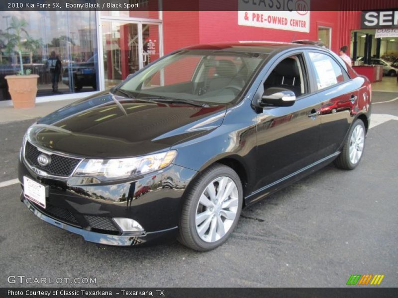 Ebony Black / Black Sport 2010 Kia Forte SX