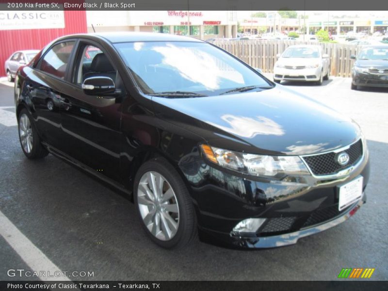 Ebony Black / Black Sport 2010 Kia Forte SX
