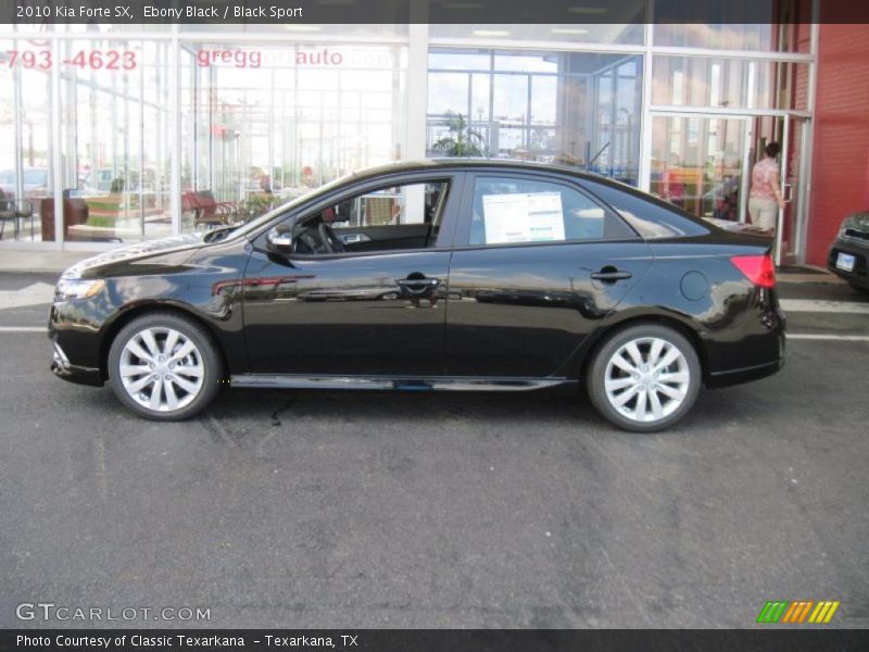 Ebony Black / Black Sport 2010 Kia Forte SX