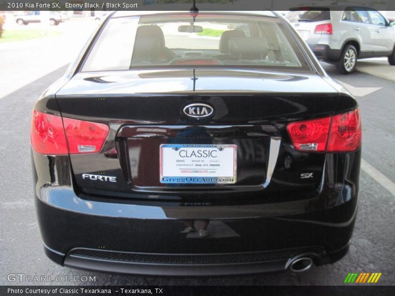 Ebony Black / Black Sport 2010 Kia Forte SX