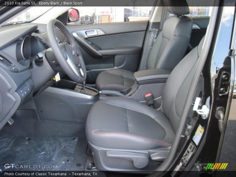 Ebony Black / Black Sport 2010 Kia Forte SX