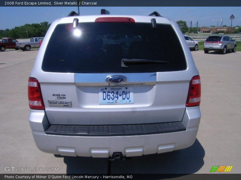 Silver Metallic / Charcoal 2008 Ford Escape Limited