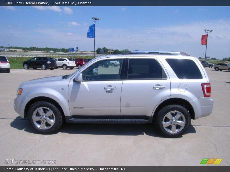 Silver Metallic / Charcoal 2008 Ford Escape Limited