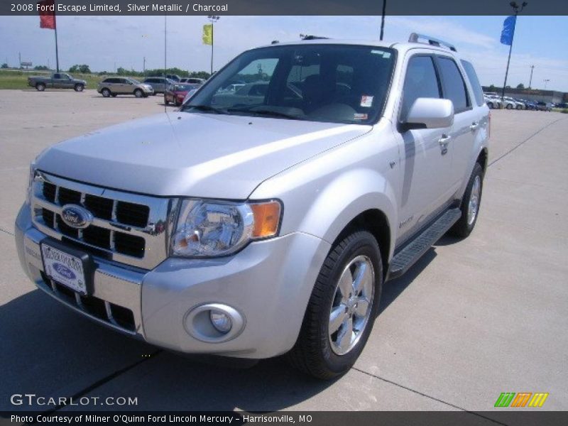 Silver Metallic / Charcoal 2008 Ford Escape Limited