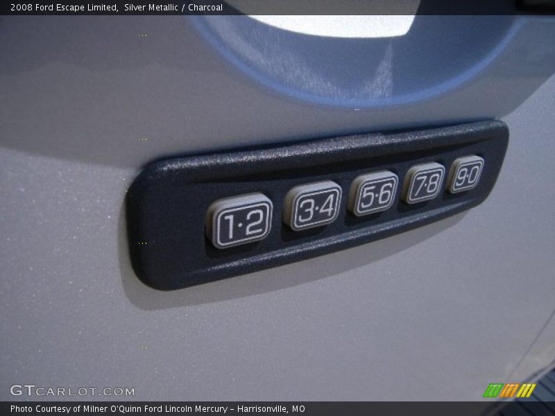 Silver Metallic / Charcoal 2008 Ford Escape Limited