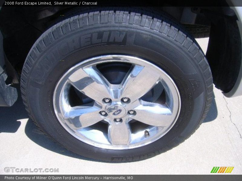 Silver Metallic / Charcoal 2008 Ford Escape Limited