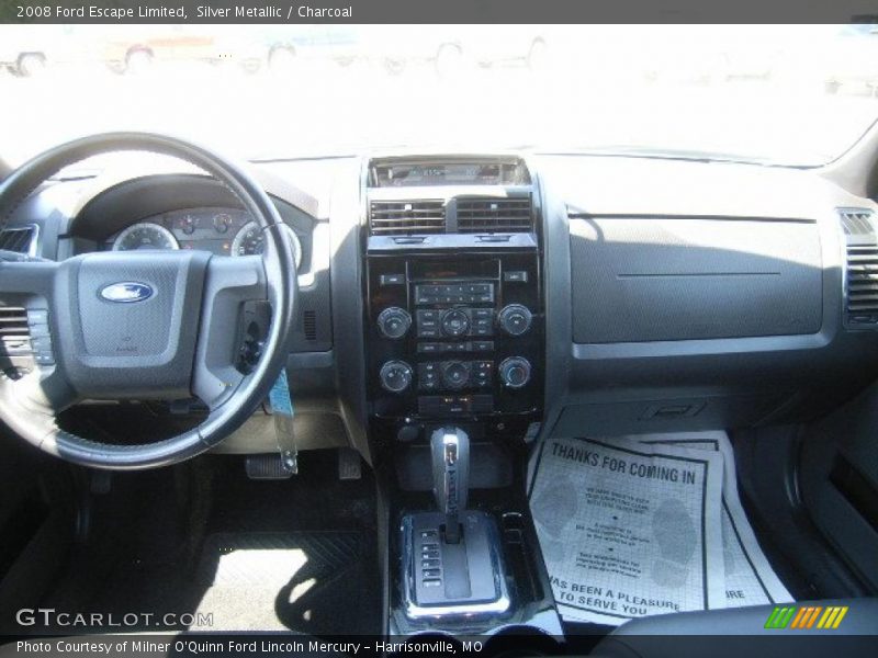 Silver Metallic / Charcoal 2008 Ford Escape Limited