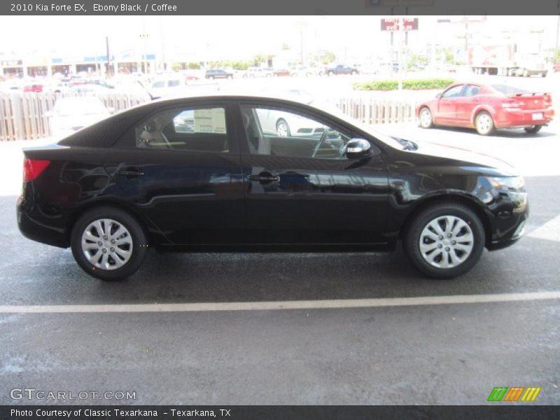 Ebony Black / Coffee 2010 Kia Forte EX
