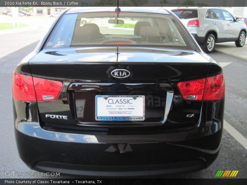 Ebony Black / Coffee 2010 Kia Forte EX