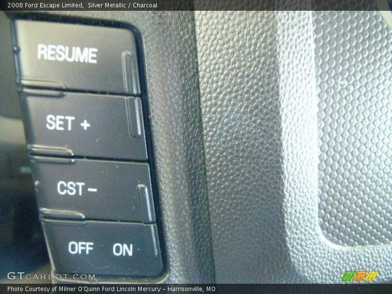 Silver Metallic / Charcoal 2008 Ford Escape Limited