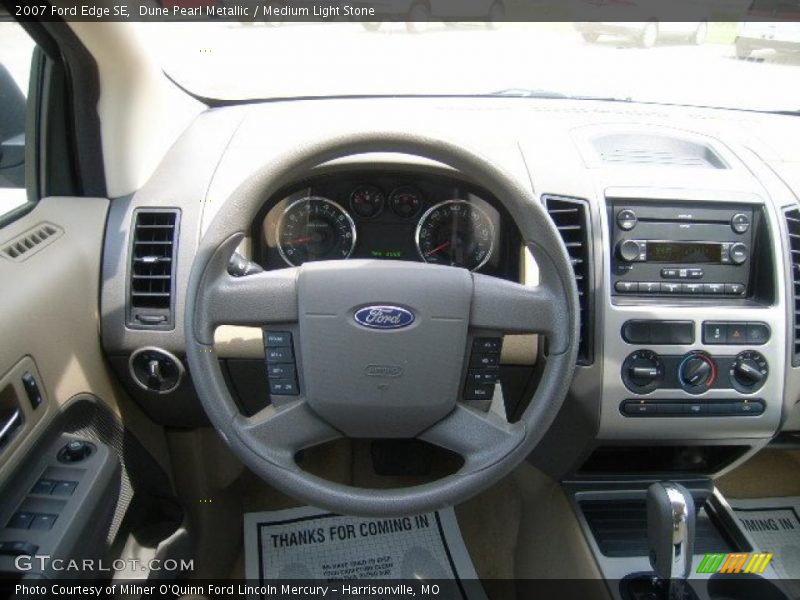 Dune Pearl Metallic / Medium Light Stone 2007 Ford Edge SE