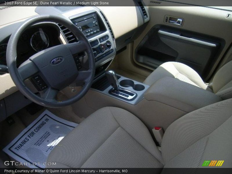 Dune Pearl Metallic / Medium Light Stone 2007 Ford Edge SE