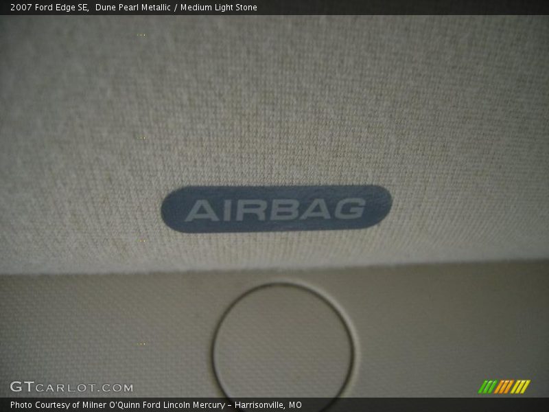 Dune Pearl Metallic / Medium Light Stone 2007 Ford Edge SE