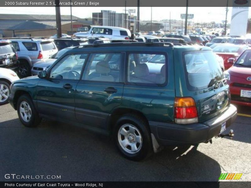 Arcadia Green / Beige 2000 Subaru Forester 2.5 L