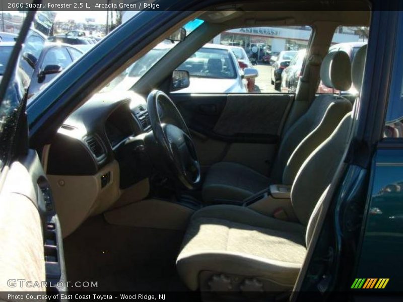 Arcadia Green / Beige 2000 Subaru Forester 2.5 L