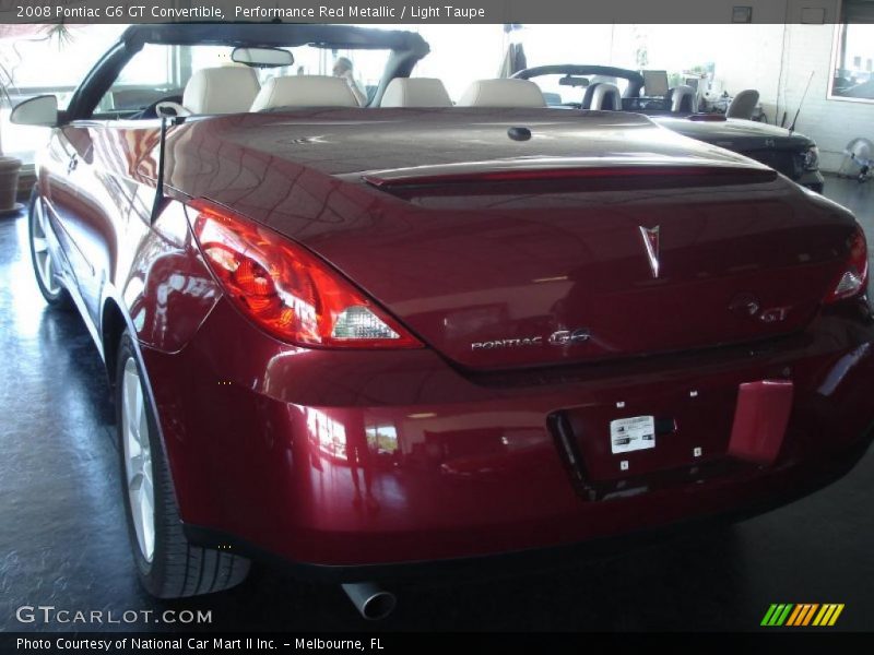Performance Red Metallic / Light Taupe 2008 Pontiac G6 GT Convertible