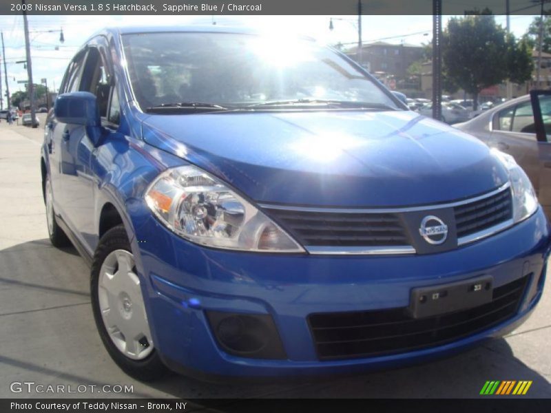 Sapphire Blue / Charcoal 2008 Nissan Versa 1.8 S Hatchback