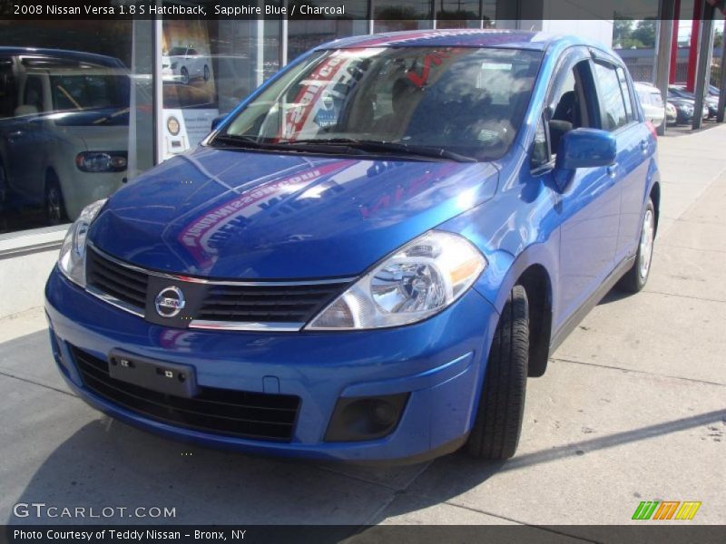 Sapphire Blue / Charcoal 2008 Nissan Versa 1.8 S Hatchback