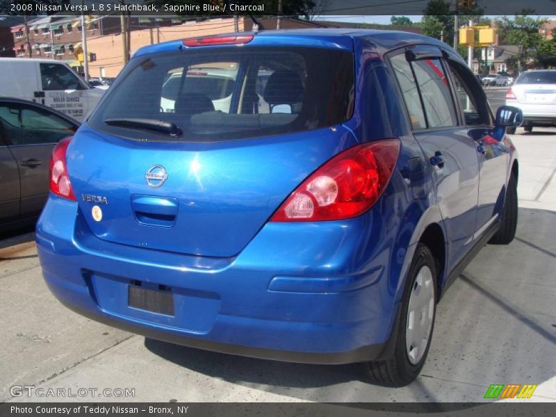 Sapphire Blue / Charcoal 2008 Nissan Versa 1.8 S Hatchback