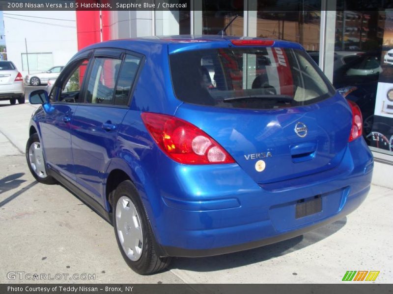 Sapphire Blue / Charcoal 2008 Nissan Versa 1.8 S Hatchback