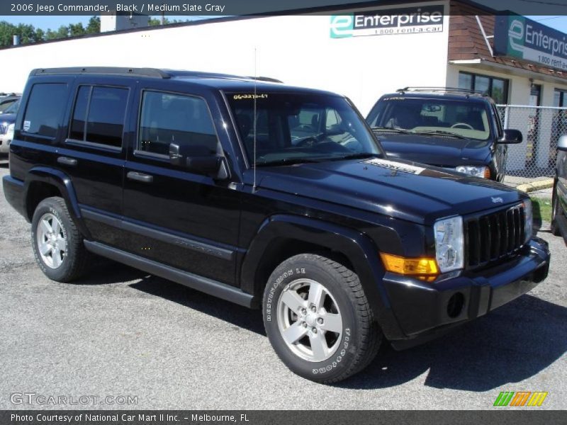 Black / Medium Slate Gray 2006 Jeep Commander