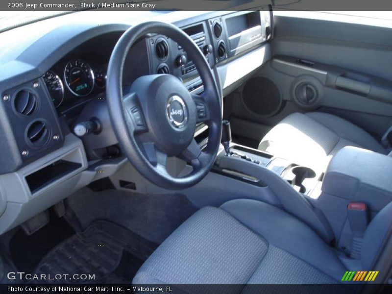Black / Medium Slate Gray 2006 Jeep Commander
