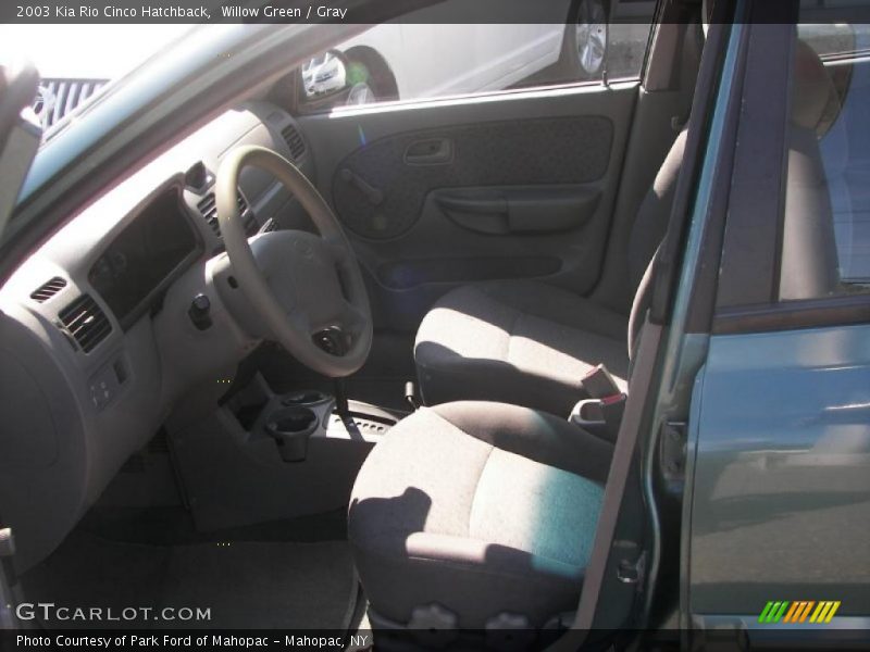 Willow Green / Gray 2003 Kia Rio Cinco Hatchback