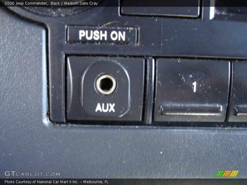 Black / Medium Slate Gray 2006 Jeep Commander