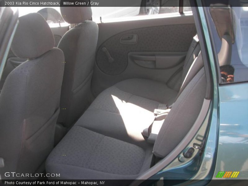 Willow Green / Gray 2003 Kia Rio Cinco Hatchback