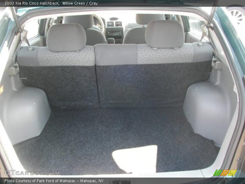 Willow Green / Gray 2003 Kia Rio Cinco Hatchback