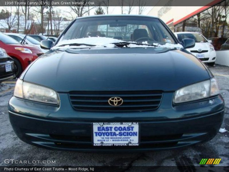 Dark Green Metallic / Oak 1998 Toyota Camry LE V6