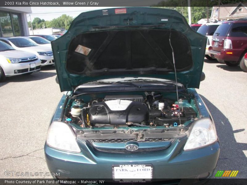 Willow Green / Gray 2003 Kia Rio Cinco Hatchback