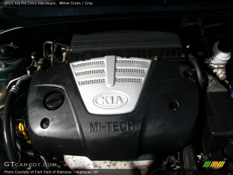 Willow Green / Gray 2003 Kia Rio Cinco Hatchback