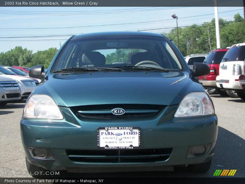 Willow Green / Gray 2003 Kia Rio Cinco Hatchback