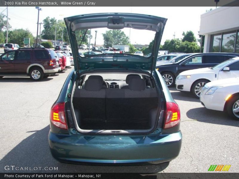 Willow Green / Gray 2003 Kia Rio Cinco Hatchback