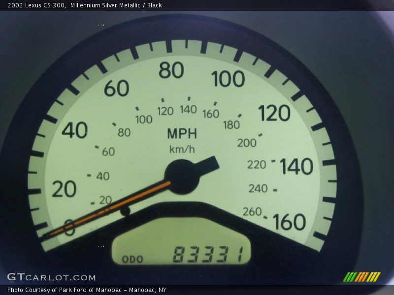 Millennium Silver Metallic / Black 2002 Lexus GS 300