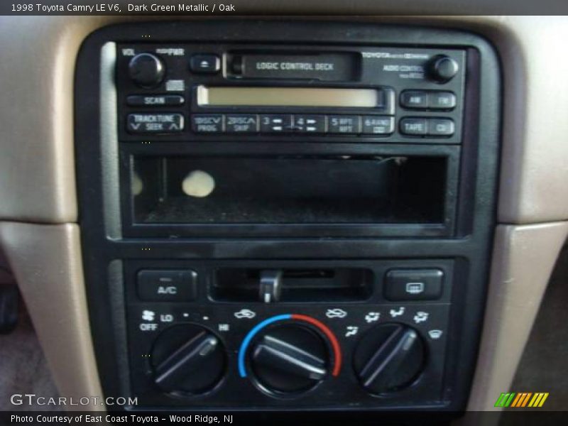 Dark Green Metallic / Oak 1998 Toyota Camry LE V6