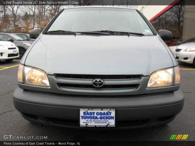 Silver Spruce Metallic / Gray 1999 Toyota Sienna LE