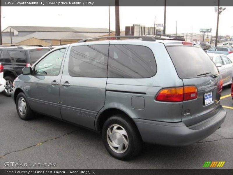 Silver Spruce Metallic / Gray 1999 Toyota Sienna LE