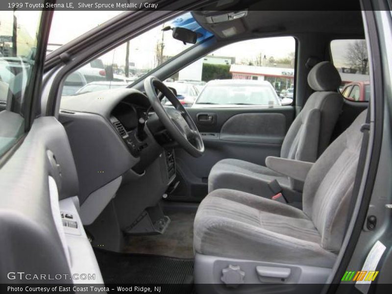 Silver Spruce Metallic / Gray 1999 Toyota Sienna LE