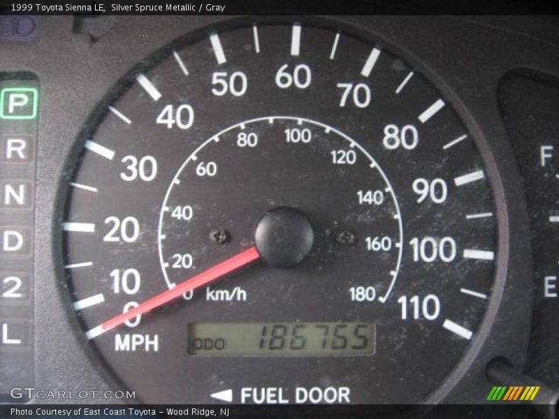 Silver Spruce Metallic / Gray 1999 Toyota Sienna LE