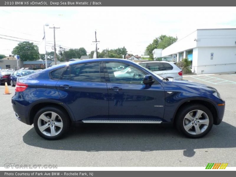 Deep Sea Blue Metallic / Black 2010 BMW X6 xDrive50i