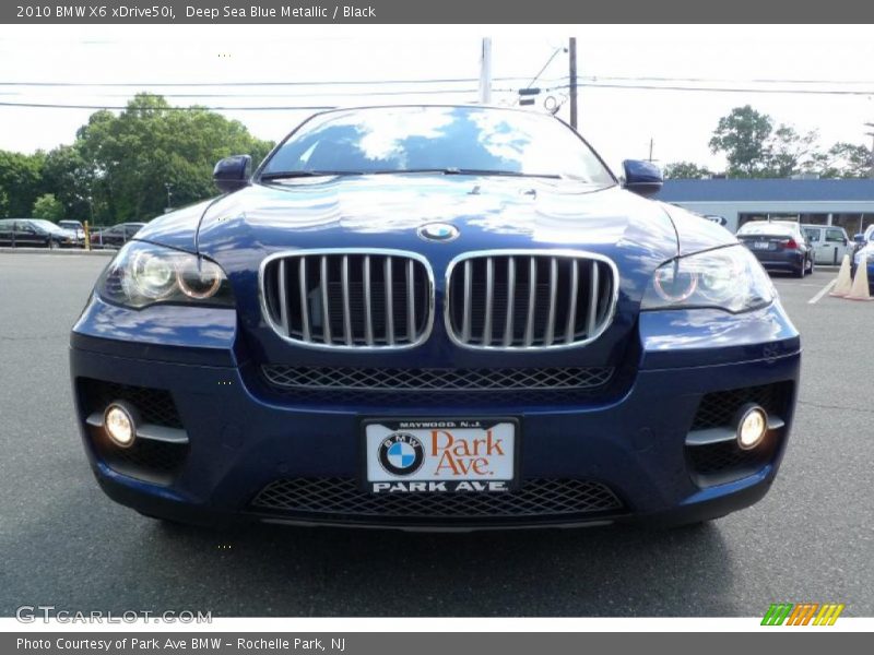 Deep Sea Blue Metallic / Black 2010 BMW X6 xDrive50i