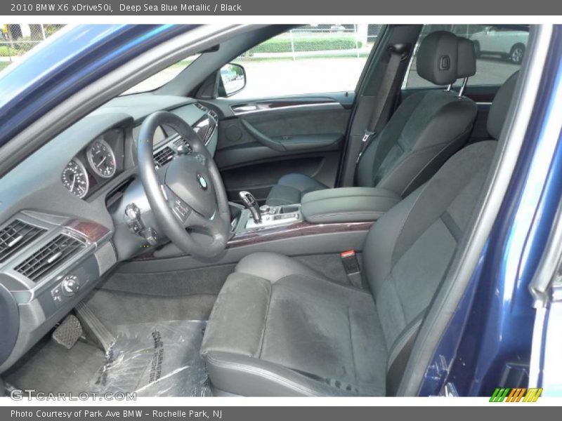 Deep Sea Blue Metallic / Black 2010 BMW X6 xDrive50i
