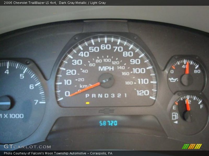 Dark Gray Metallic / Light Gray 2006 Chevrolet TrailBlazer LS 4x4