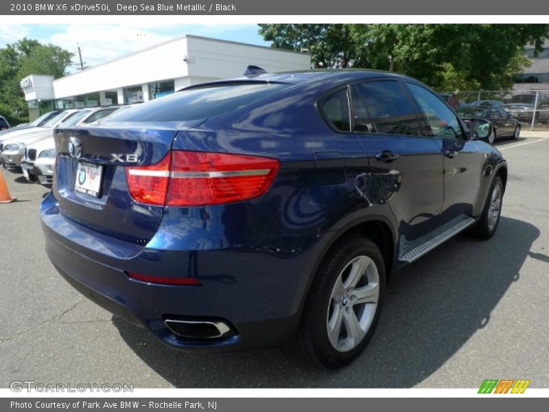 Deep Sea Blue Metallic / Black 2010 BMW X6 xDrive50i